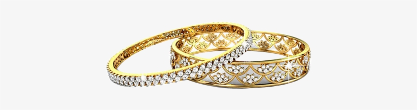 Bangle Gold And Dimond Six - Bangles Png Without Background, transparent png download