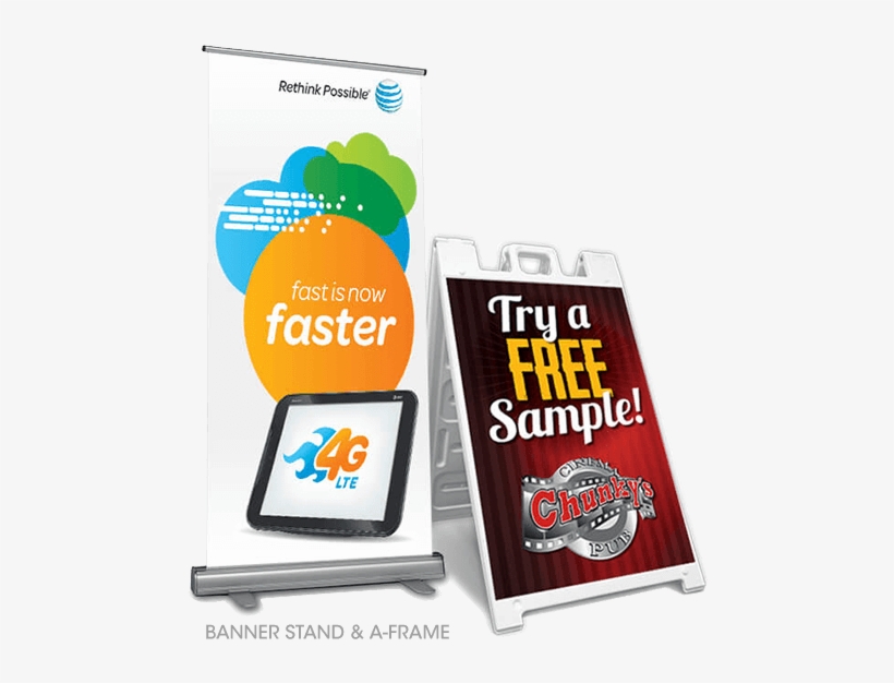 Banner Stand And A Frame Creative Services Agency Level - Creative Services, transparent png download