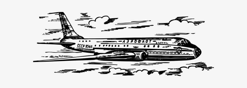 Tu-104 Airplane Png Clip Arts - Vector Cargo Airplane Png, transparent png download