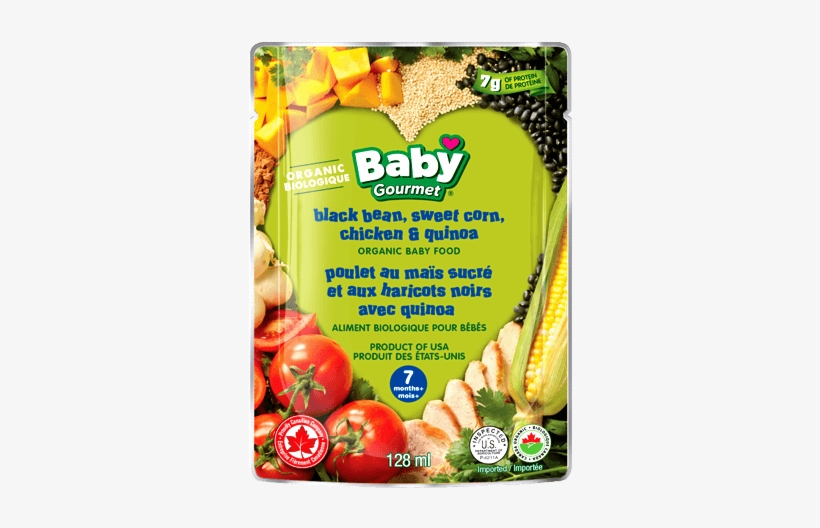 Black Bean, Sweet Corn, Chicken & Quinoa - Baby Gourmet Black Bean Sweet Corn Chicken (gluten, transparent png download