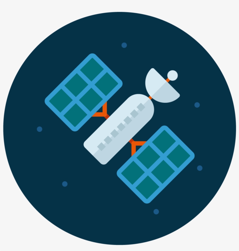 Satelite Icon Vector - Vector Graphics, transparent png download