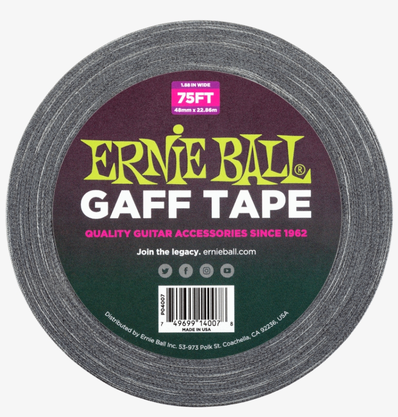 Gaff Tape - Ernie Ball, transparent png download