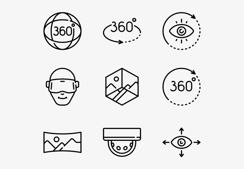 360 View 50 Icons - Actions Icon, transparent png download