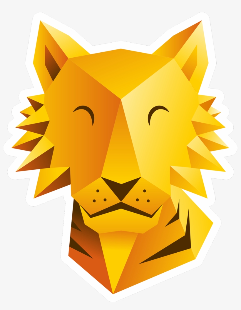 Sticker - Tiger - Illustration, transparent png download