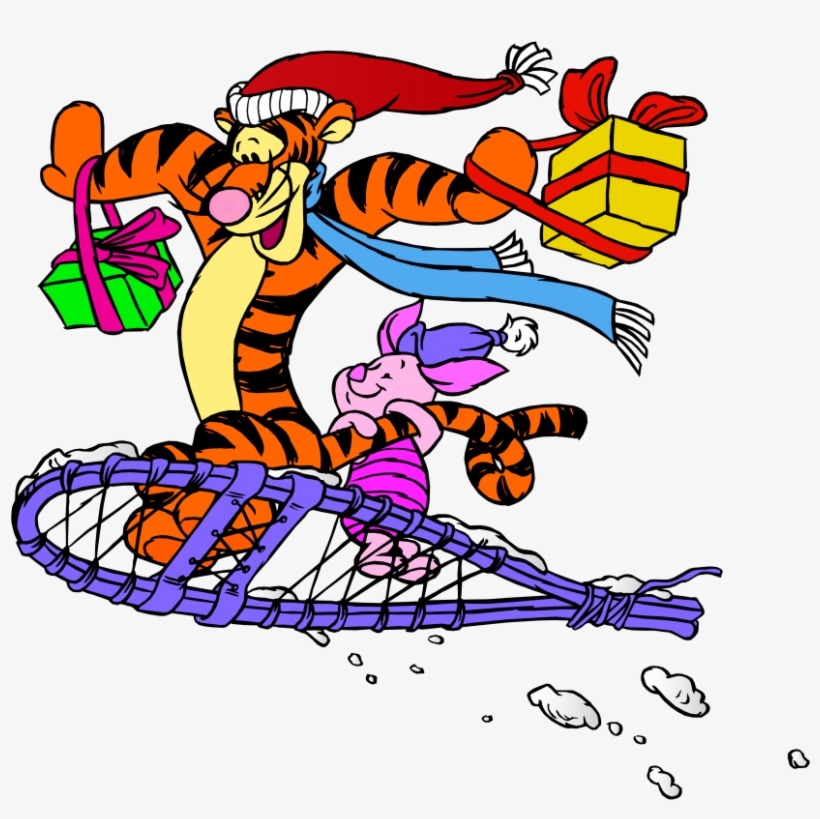 Free Png Tigger And Piglet Christmas Png Images Transparent - Winnie-the-pooh, transparent png download