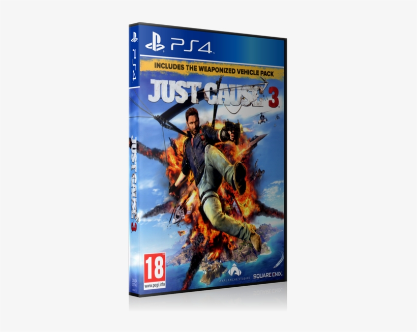 Just Cause 3 Ps4 Replacement Retro Gaming Case - Just Cause 3 Day One Edition Pc Game, transparent png download
