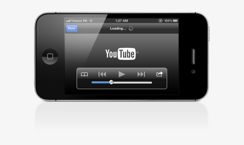 With A Lot Of Talk Regarding Ios 6 Set To Be Announced - Youtube Screen On Mobile, transparent png download