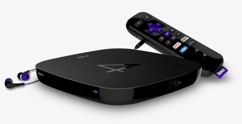 The Youtube App For Roku & Fire Tv Is About To Get - Roku 4 Streaming Media Player (4k/uhd), transparent png download