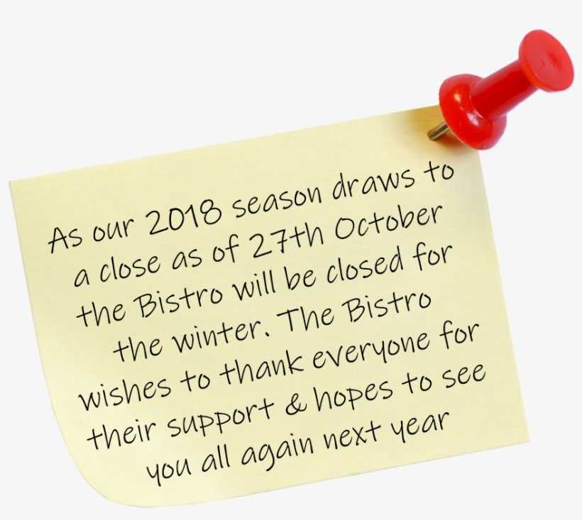 Bhcp Sticky Bistro Closed - Beer Head Caravan Park, transparent png download