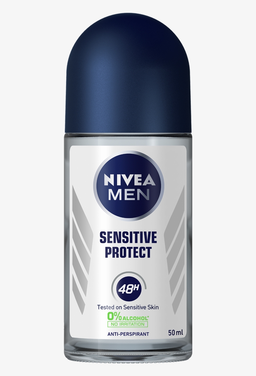 Nivea Men Invisible Black & White Roll -, transparent png download