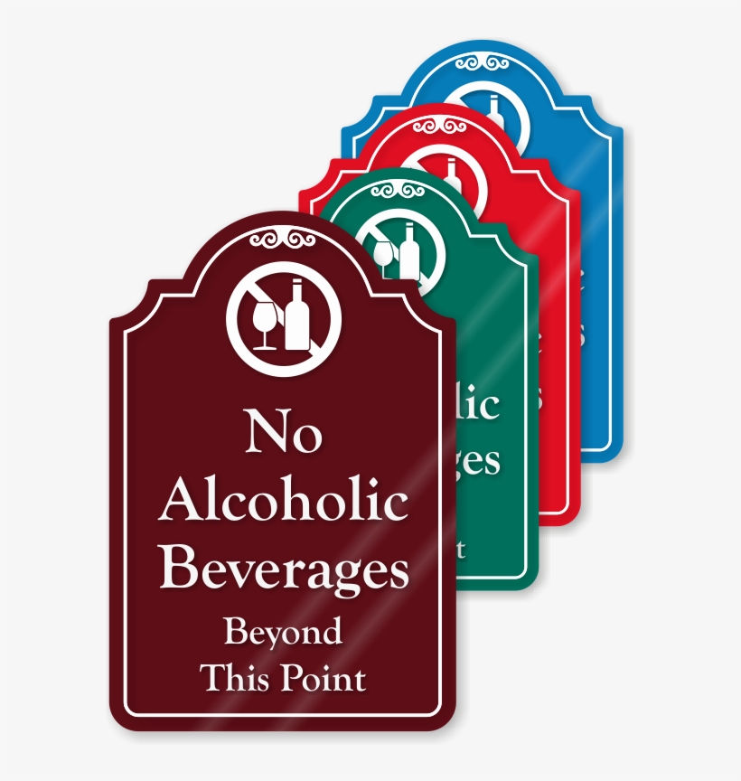 Zoom, Price, Buy - No Alcohol Past This Point Sign, transparent png download