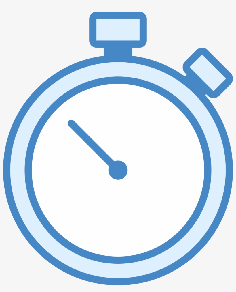 Stopwatch Icon Blue Stopwatch Icon Transparent PNG 1600x1600 Free