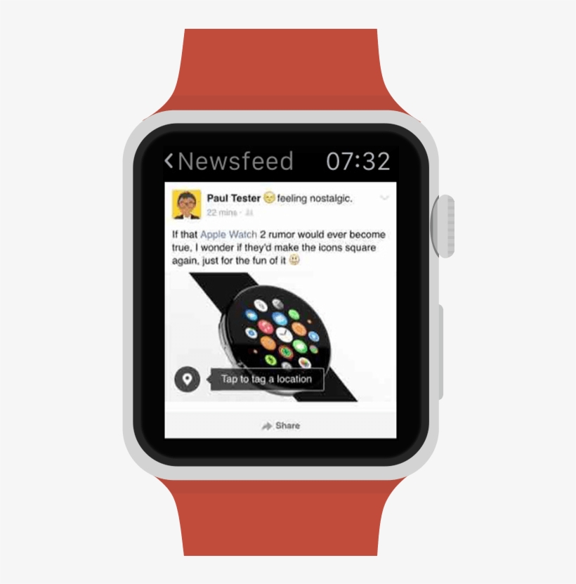 Littlebook Isn't A Perfect Representation Of Facebook, - Apple Watch, transparent png download