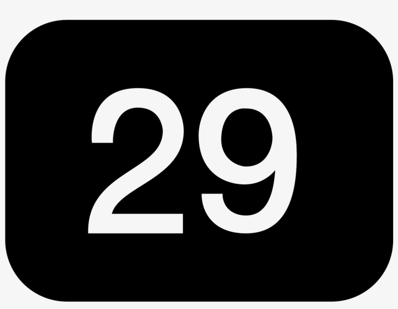 29 Filled Icon - Number 23 Icon, transparent png download