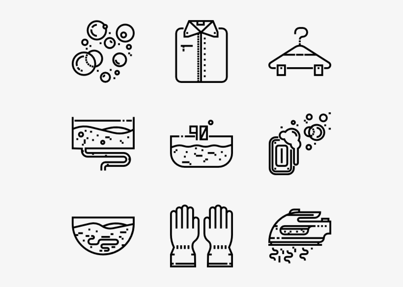 Laundry Washing 50 Icons - Design Icons, transparent png download