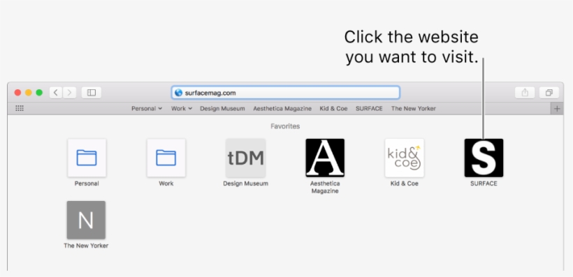 The Safari Address And Search Field - Add Favorites On Safari Macbook, transparent png download