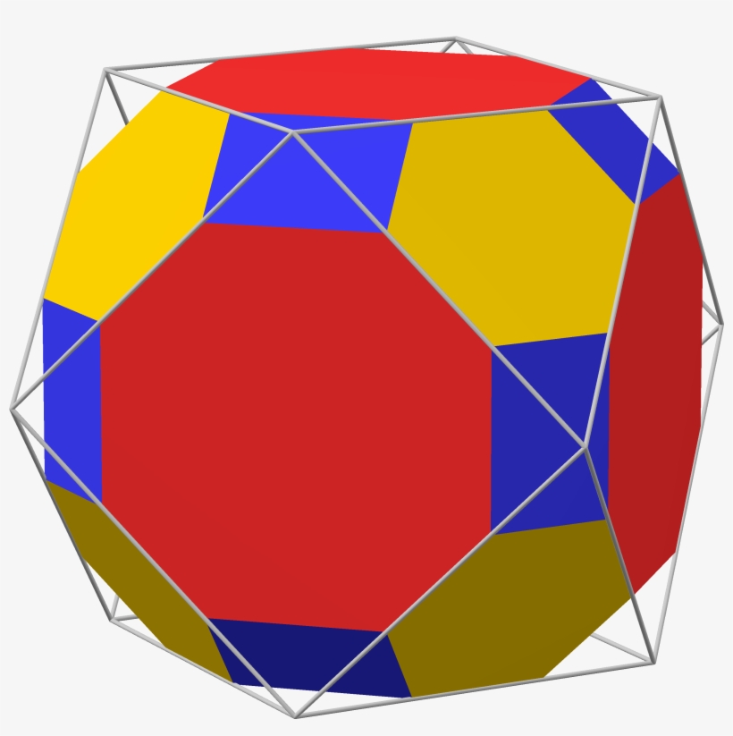 Polyhedron Nonuniform Truncated 6-8 - Circle, transparent png download