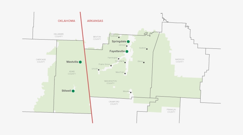 Service Area Map - Map, transparent png download