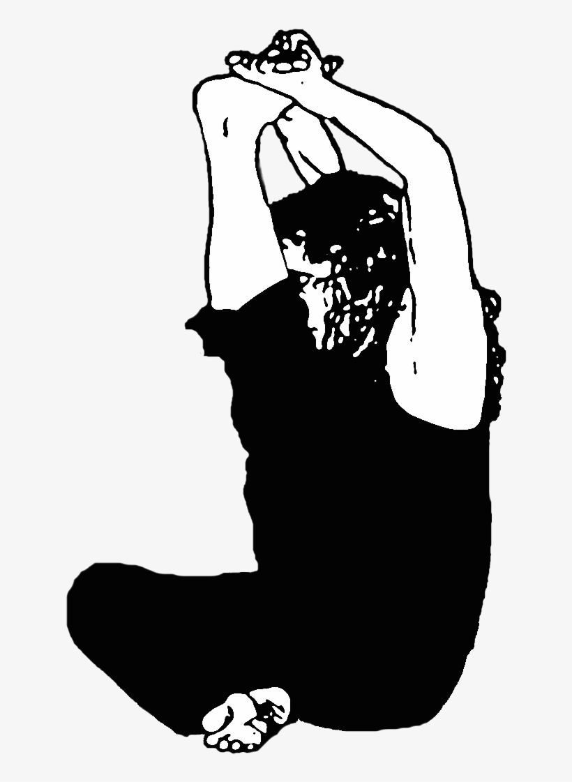 Krounchasanaoutline Stamp - Illustration, transparent png download