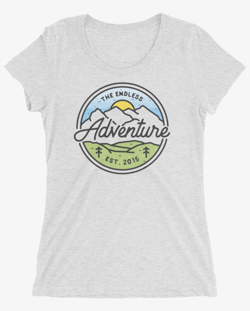 Image Of Women's Mountain Badge Tshirt - Vinyldisorder School Music - Customizable Wall Decal, transparent png download