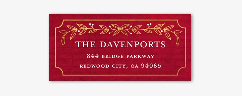 Shutterfly Address Labels - Calligraphy, transparent png download