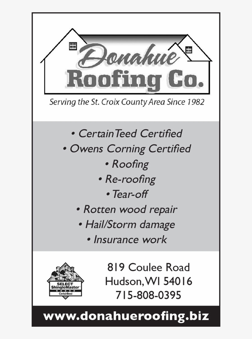 Donahue Roofing Co - Certainteed Corporation, transparent png download