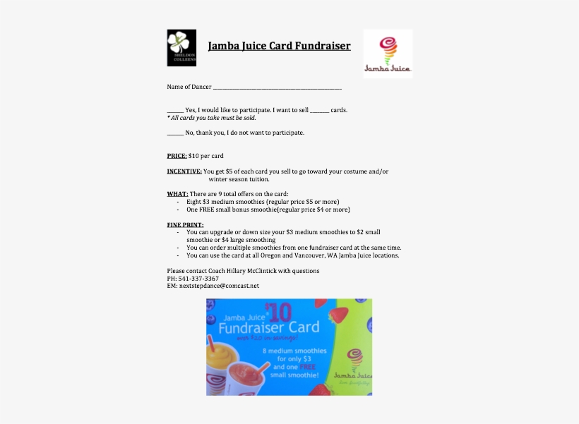 Middleschooldanceteams - Jamba Juice, transparent png download