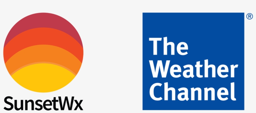 Sunsetwx & Twc Logos - Weather Channel Llc, transparent png download