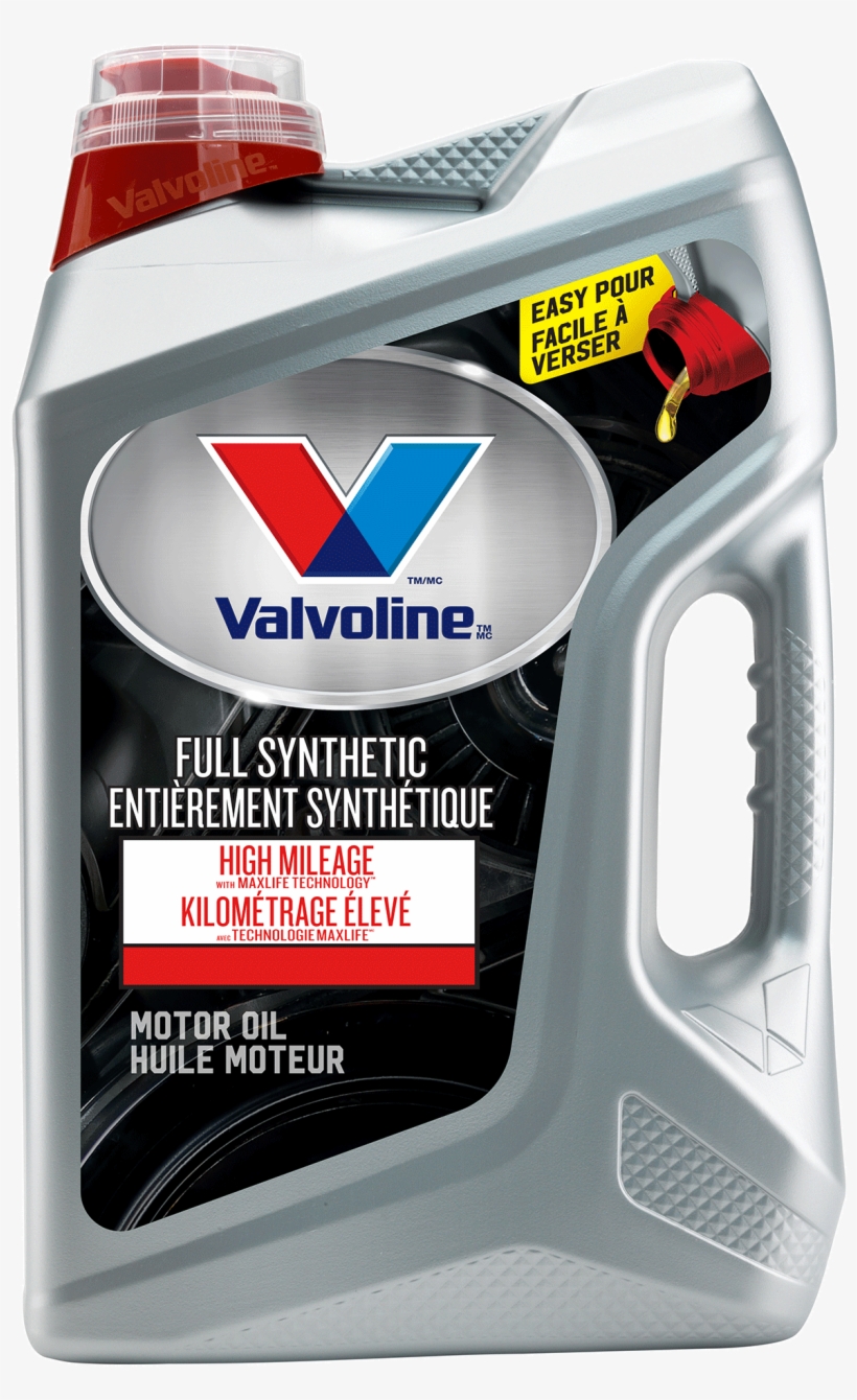 New Easy Pour Bottle - Valvoline Full Synthetic High Mileage, transparent png download