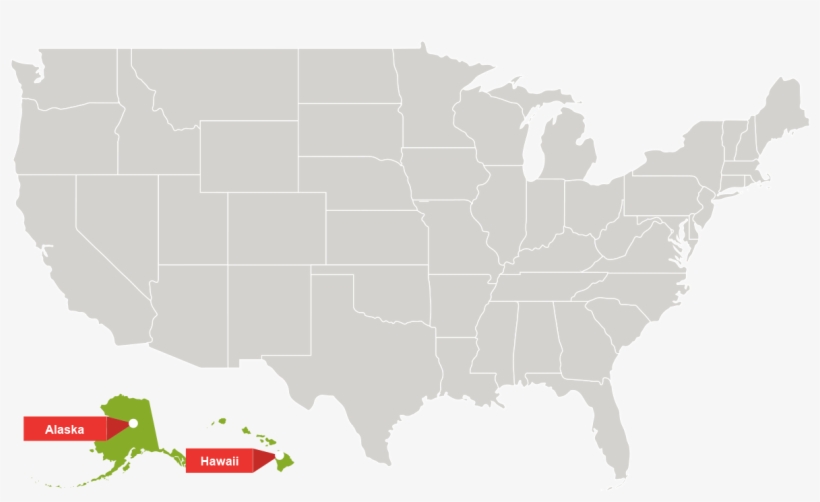 With Over 1,100 Locations In 46 States, Valvoline Instant - Map Of The United States, transparent png download