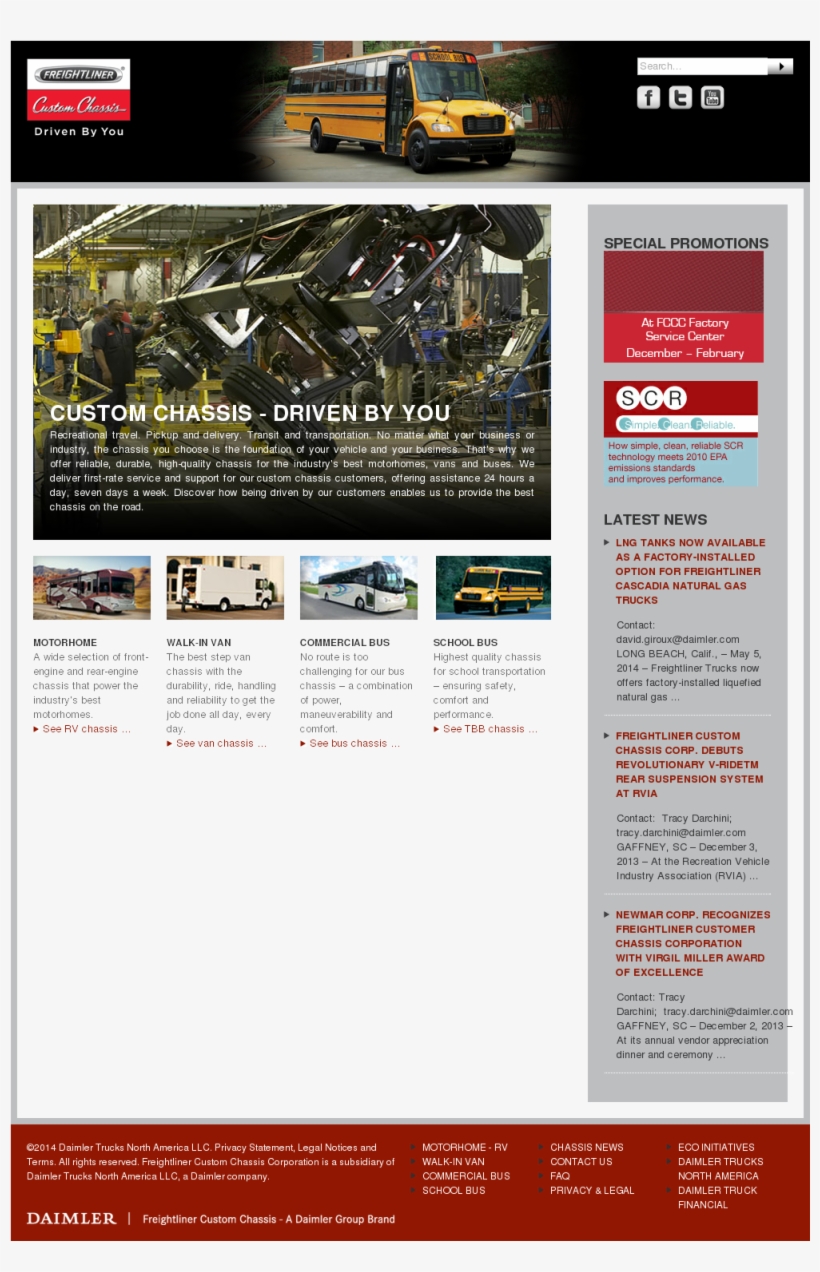 Freightliner Custom Chassis Competitors, Revenue And - Freightliner Custom Chassis Corporation, transparent png download
