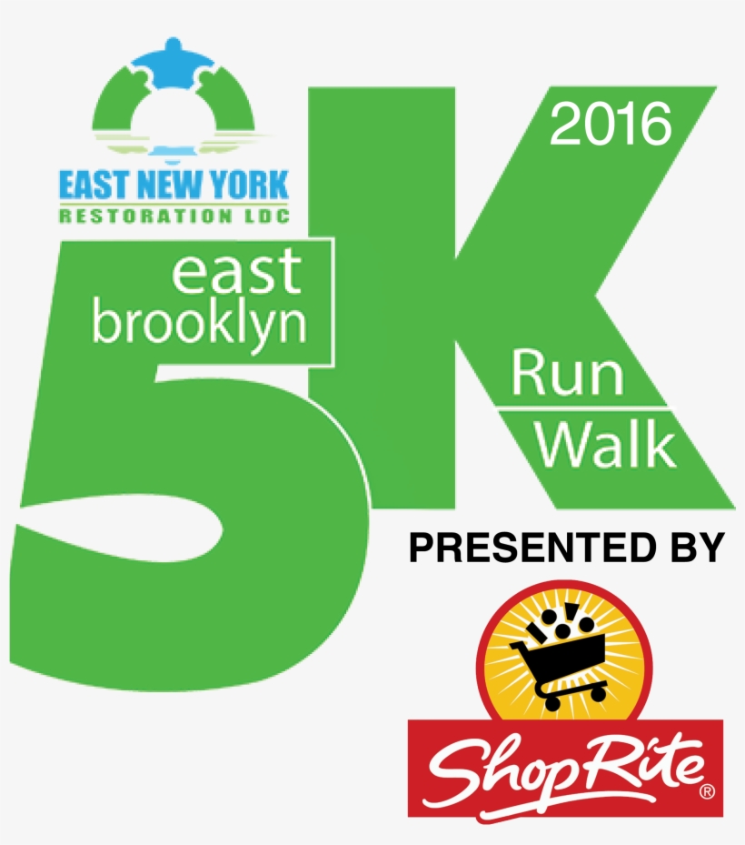 East Brooklyn 5k Run/walk 2016 Presented By Shoprite - Brooklyn, transparent png download