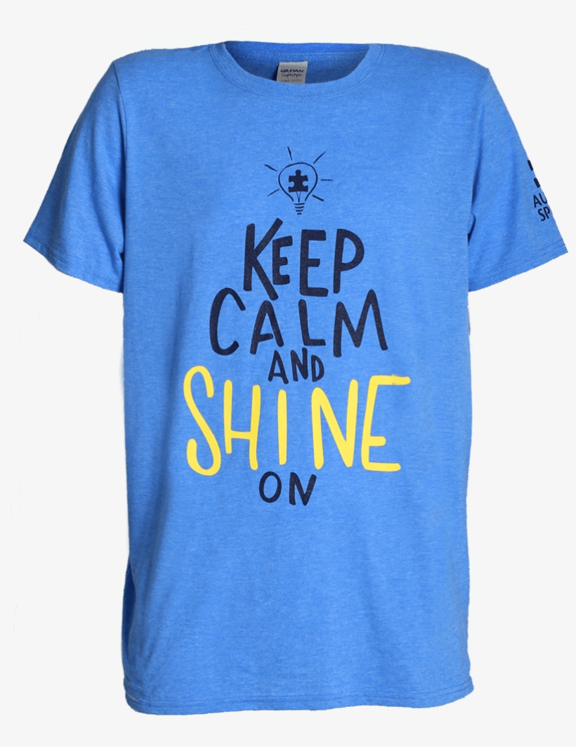 Keep Calm And Shine On T-shirt - T-shirt, transparent png download