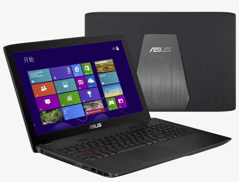 Asus Zx50 Front And Back Laptop - Asus Rog Gl552vw Dm136t, transparent png download