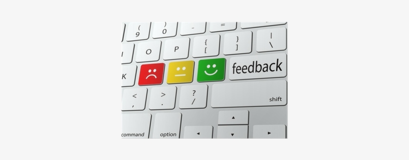 Online Feedback Computer Keyboard Icon Poster • Pixers® - Feedback, transparent png download