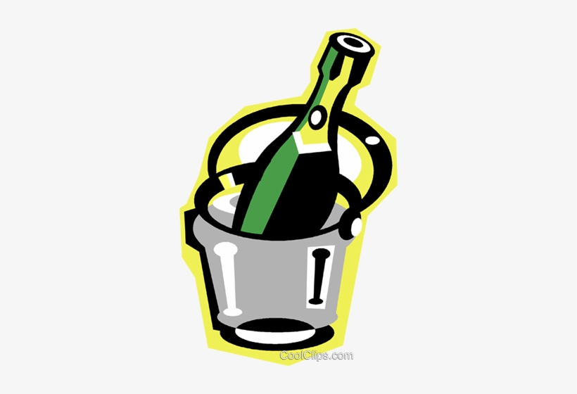 Champagne Royalty Free Vector Clip Art Illustration - Illustration, transparent png download