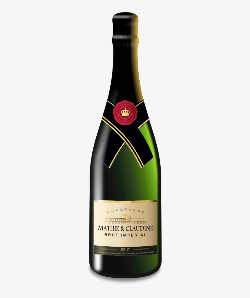 This Free Clipart Png Design Of Champagne Bottle Clipart - Bottle Of Champagne Cardboard Cutout, transparent png download