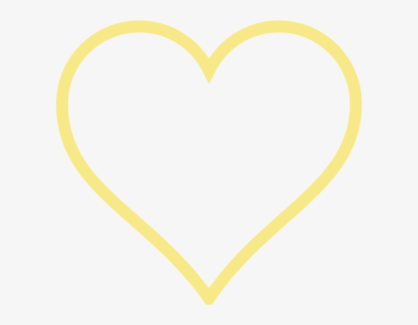 Champagne Heart Clipart Png For Web - Black Heart With White Outline, transparent png download