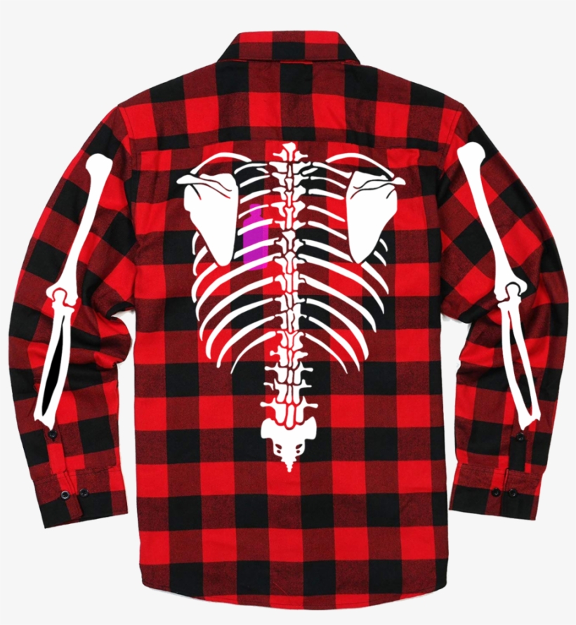 Skelton Heart Flannel - Boys Skeleton Costume T-shirt - Xs, transparent png download