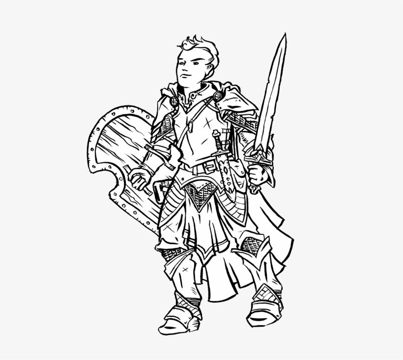 The Warrior - Cartoon, transparent png download