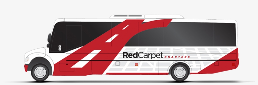 Mid Size Charter Bus - Red Carpet Charter, transparent png download