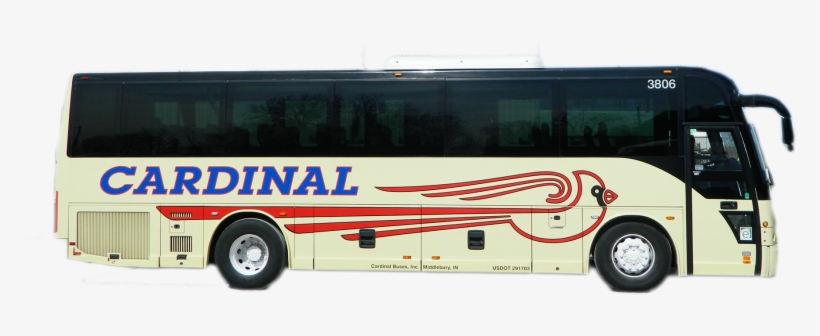 Cardinal 3806 Exterior - Tour Bus Service, transparent png download
