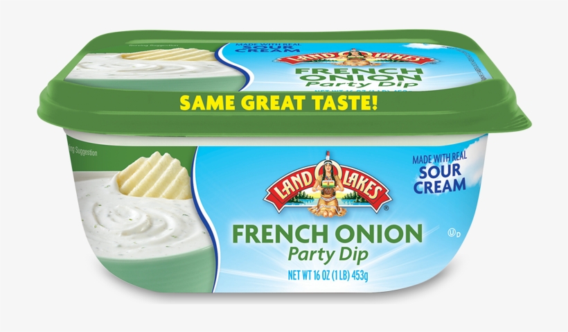 French Onion Dip 16oz - Land Lakes French Onion Party Dip - 16 Oz Tub, transparent png download