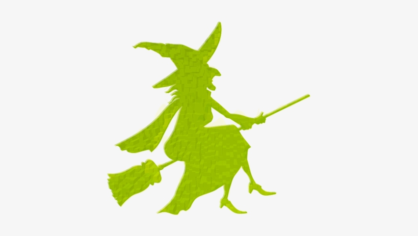 Laser Cut Acrylic Halloween Witch 50mm 2" Wide Pendent/necklace, transparent png download