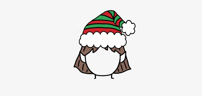 Christmas Elf Girl Fill In The Blank Thank You Note - Cartoon, transparent png download
