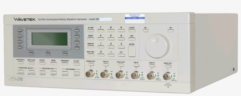 Wavetek 395 Synthesized Arbitrary Waveform Generator - Wavetek 395, transparent png download