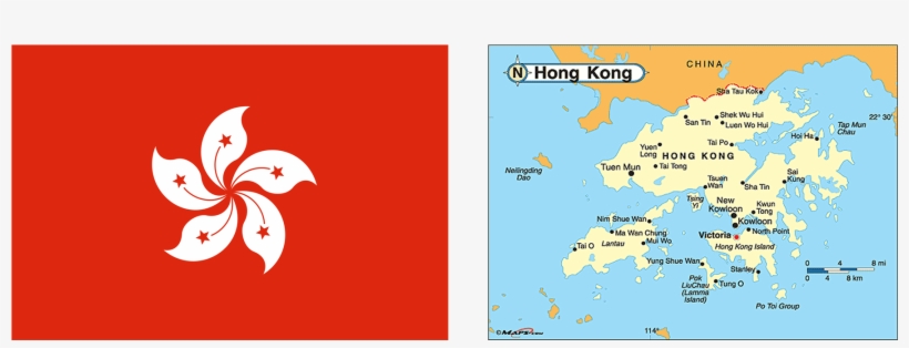 Hong Kong - Hong Kong Flag Journal, transparent png download