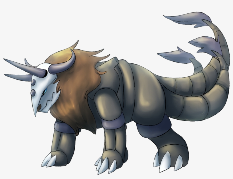 Tauros/aggron Normal/steel Type - Cartoon, transparent png download