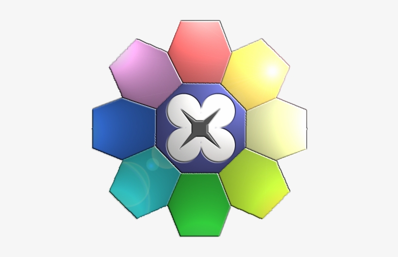 Rainbow Badge By Zexion21-d3afpgv - Kanto Badges, transparent png download