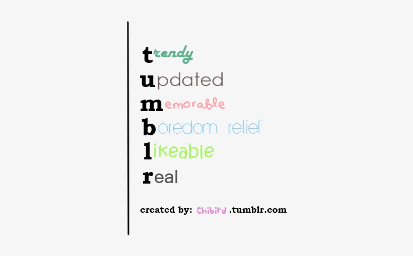 Here's The Example To The Tumblr Acronym Post I Made - Acronym Example, transparent png download